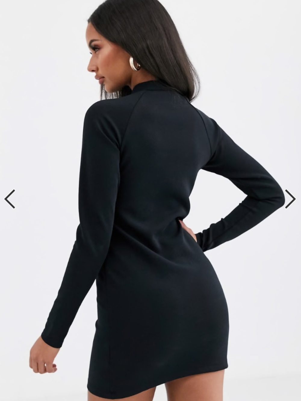 Nike black long sleeve mini Dress - Small - NWOT - Picture 2 of 4